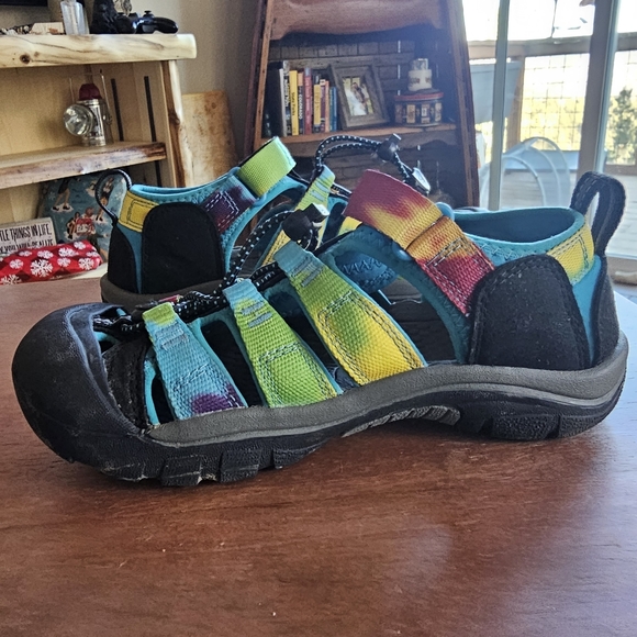 Keen Newport Retro Kids Sandals Tye Dye Water/Beach Shoes Size 2 - Picture 6 of 7